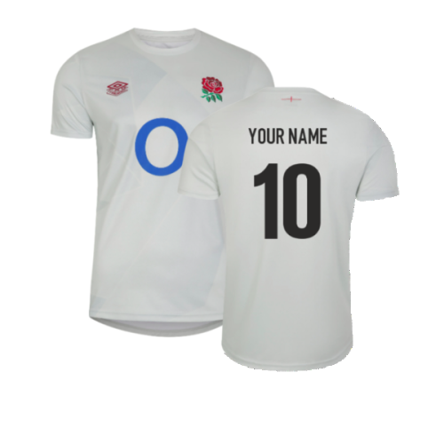 2023-2024 England Rugby Warm Up Jersey (Foggy Dew) (Your Name)