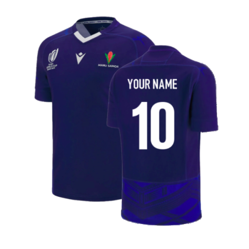 Samoa RWC 2023 Away Rugby Replica Shirt (Kids) (Your Name)