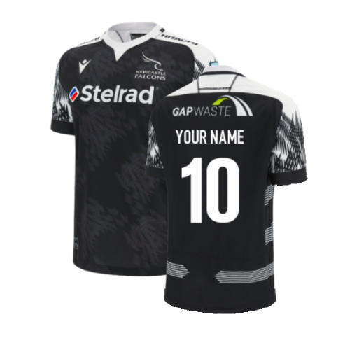 2023-2024 Newcastle Falcons Home Poly Rugby Shirt (Your Name)