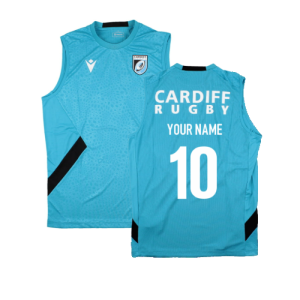 2023-2024 Cardiff Blues Rugby Training Vest (Aqua)