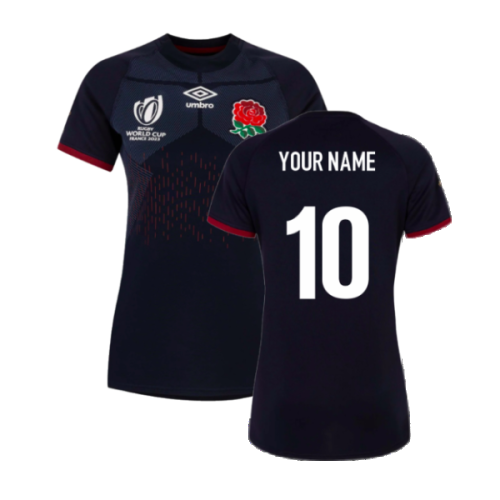 England RWC 2023 Alternate Replica Shirt (Womens) (Your Name)