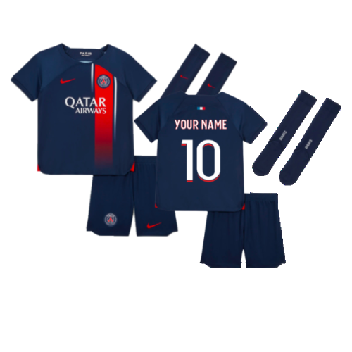 2023-2024 PSG Home Mini-Kit (Your Name)