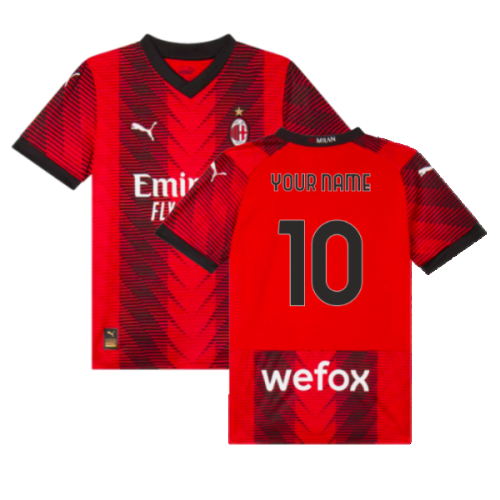 2023-2024 AC Milan Home Shirt (Kids) (Your Name)