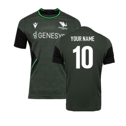 2023-2024 Connacht Rugby Training Poly Dry Tee (Green) (Your Name)