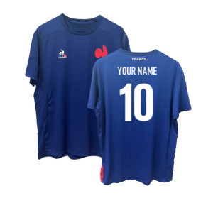 2024 France Rugby Training Shirt (Blue)