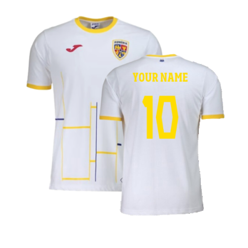 2023-2024 Romania Presentation T-Shirt (White) (Your Name)