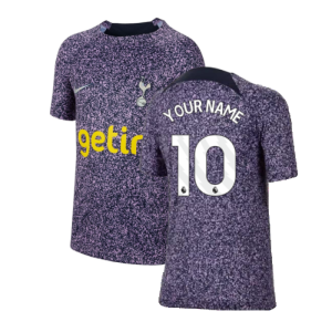 2023-2024 Tottenham Hotspur Academy Pro Pre-Match Top (Marine) (Your Name)