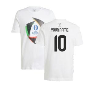 adidas Euro 2024 Official Emblem Trophy T-Shirt - White