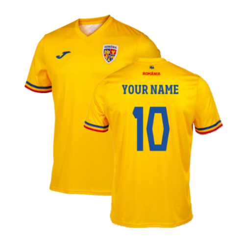 2023-2024 Romania Supporters Official T-Shirt (Yellow) (Your Name)