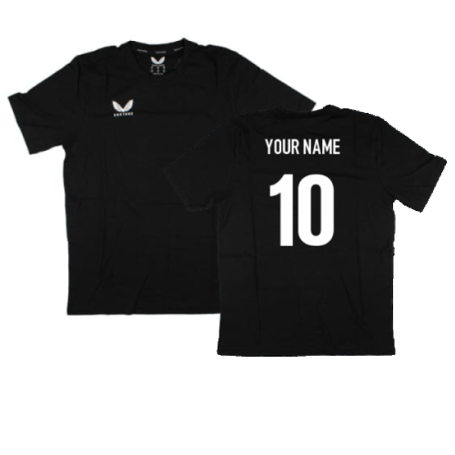 Castore Cotton Leisure Tee (Black) (Your Name)