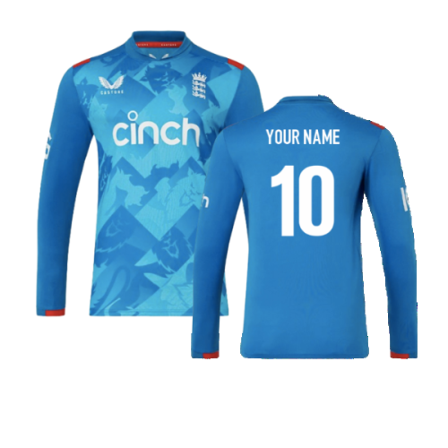 2024 England Cricket ODI Long Sleeve Shirt (Your Name)