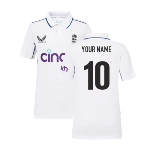 2024 England Cricket Test Replica Shirt (Infants) (Your Name)