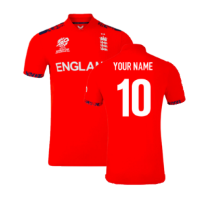 2024 England Cricket T20 World Cup Mens Shirt (Your Name)