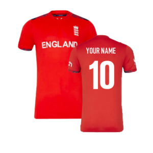 2024 England Cricket T20 Replica S/S T-Shirt - World Cup (Your Name)