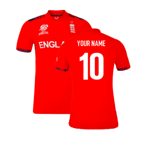 2024 England Cricket T20 Replica S/S T-Shirt - World Cup (Ladies) (Your Name)