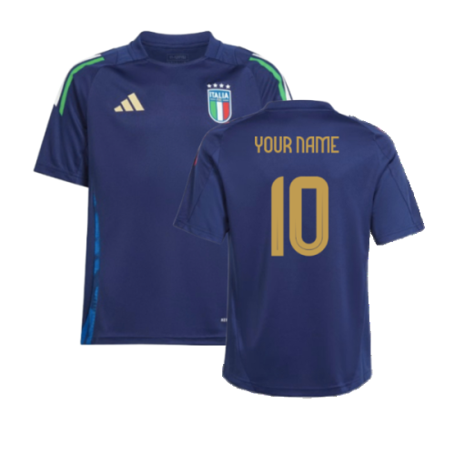 2024-2025 Italy Training Jersey (Navy) - Kids (Your Name)