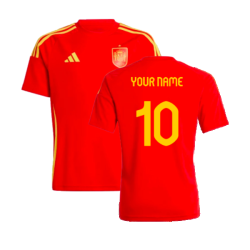 2024-2025 Spain Home Fan Shirt (Kids) (Your Name)