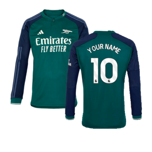 2023-2024 Arsenal Long Sleeve Third Shirt (Your Name)