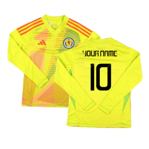 2024-2025 Scotland Home Goalkeeper Shirt (Yellow) - Kids