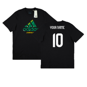 2024-2025 Jamaica Seasonal Graphic Tee (Black) (Your Name)