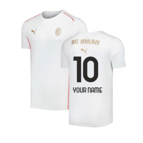 2024-2025 AC Milan Casuals Tee (White) (Your Name)