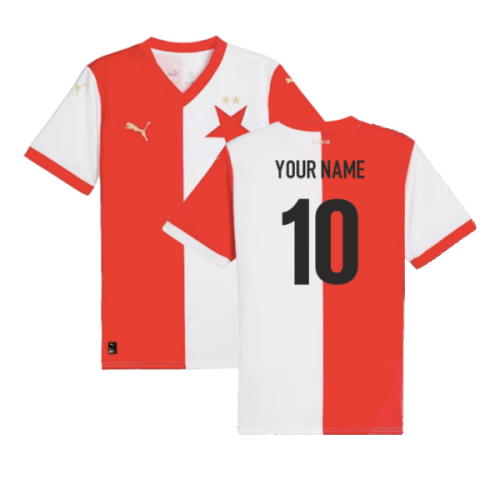 2024-2025 SK Slavia Prague Home Shirt (Your Name)