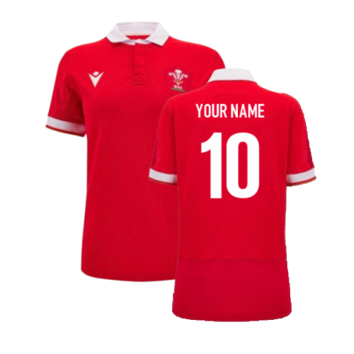 2024-2025 Wales Home Cotton Rugby Shirt (Womens) (Your Name)