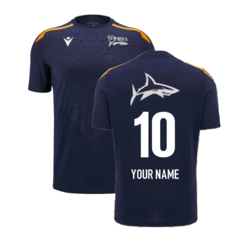 2024-2025 Sale Sharks Training Tee (Navy) (Your Name)