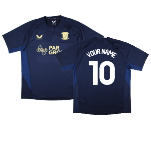 2024-2025 Preston North End Training Shirt (Navy) (Your Name)