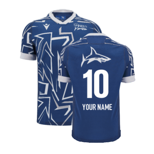 2024-2025 Sale Sharks Training Shirt (Blue) (Your Name)