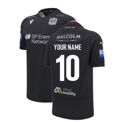 2024-2025 Glasgow Warriors Rugby Home Pro Body Fit Shirt (Your Name)