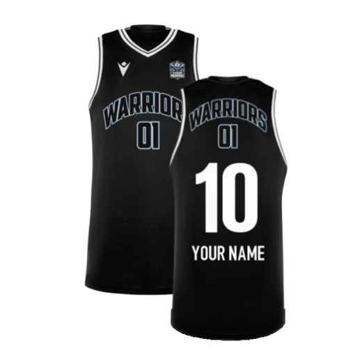 2024-2025 Glasgow Warriors Training Basketball Singlet (Black) (Your Name)