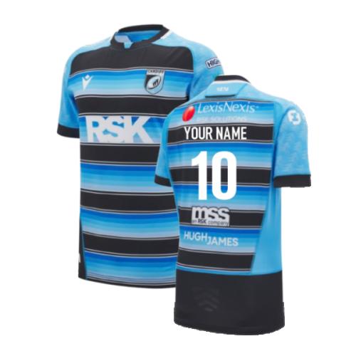 2024-2025 Cardiff Blues Rugby Home Slim Body Fit Shirt (Your Name)