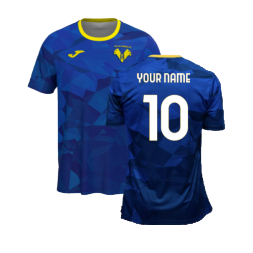 2024-2025 Hellas Verona Pre-Match Shirt (Blue) (Your Name)