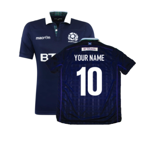 2016-2017 Scotland Home Rugby Shirt (Your Name)