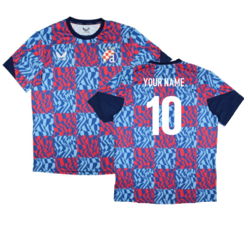 2024-2025 Dinamo Zagreb Matchday Tee (Blue) (Your Name)