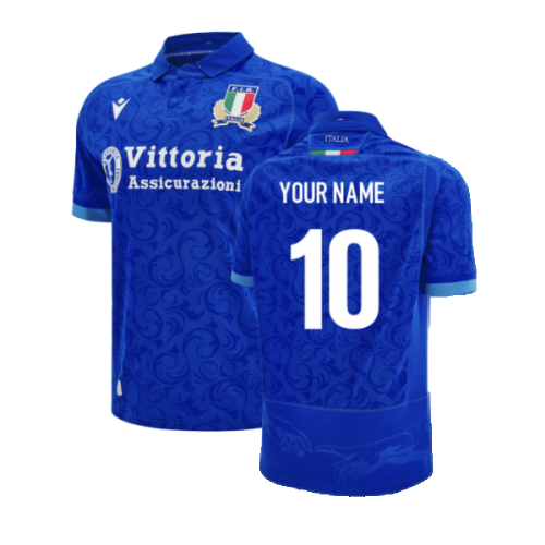 2024-2025 Italy Rugby Home Shirt (Kids) (Your Name)