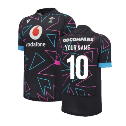 2024-2025 Wales WRU Away Pathway Rugby Shirt (Kids) (Your Name)