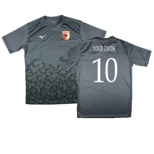 2024-2025 FC Augsburg Training Shirt (Black) (Your Name)