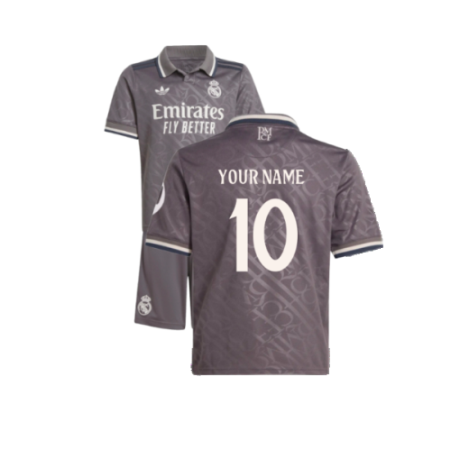 2024-2025 Real Madrid Third Youth Kit (Your Name)