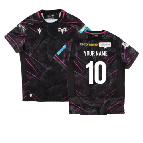 2024-2025 Ospreys Rugby Home Slim Fit Shirt (Your Name)