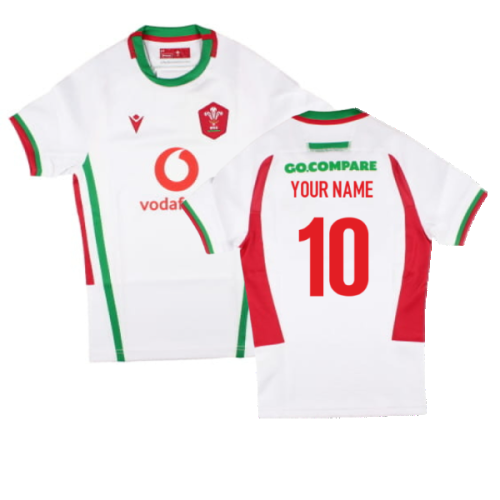 2024-2025 Wales Rugby WRU Away Slim Fit Shirt (Womens) (Your Name)