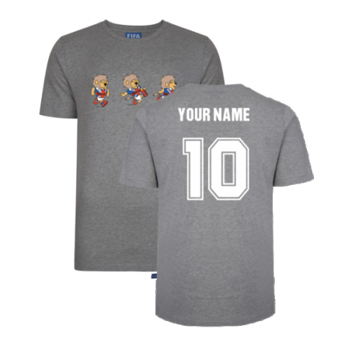 FIFA 1966 Three Mascot Tee (Grey) (Your Name)