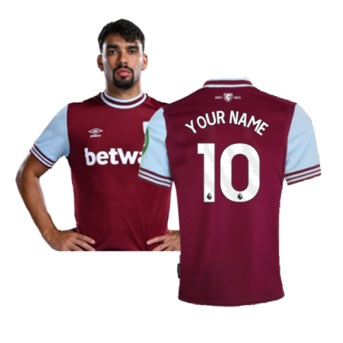 2024-2025 West Ham Home Shirt (Your Name)