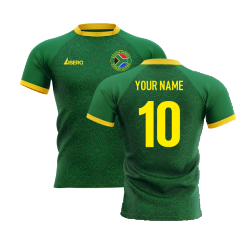 2024-2025 Springboks South Africa Home Rugby Concept Shirt Adult Short Sleeve (Your Name)