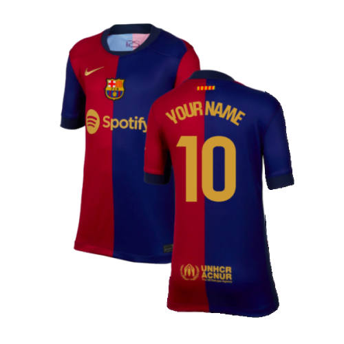 2024-2025 Barcelona Home Shirt (Kids) (Your Name)