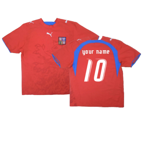 Czech Republic 2006-08 Home Shirt ((Excellent) L) (Your Name)