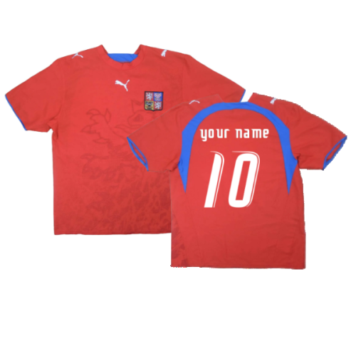 Czech Republic 2006-08 Home Shirt ((Very Good) L) (Your Name)