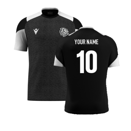 2024-2025 Barbarians Rugby Training Player Shirt (Black) (Your Name)