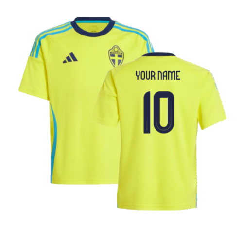 2024-2025 Sweden Home Fan Shirt (Kids) (Your Name)